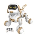 thumbnail image 4 of Robots bailarines para acrobacias inteligentes Juguete de perro robot para niños Perro robot de control remoto Dorado, 4 of 9