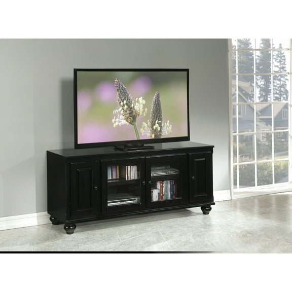 Miekor Furniture Ferla Black Finish TV Stand 6217