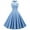 Blue - Pleated, variant on IBTOM CASTLE Women's Vintage Polka Dot Audrey Dress 1950s Halter Retro Cocktail Prom Dress Rockabilly Wedding Hepburn 50's 60's Party Swing Gown S Blue - Pleated
