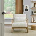 thumbnail image 3 of Roundhill Furniture Eterna Mid-Century Modern Accent Chair with Pillow, 3 of 11