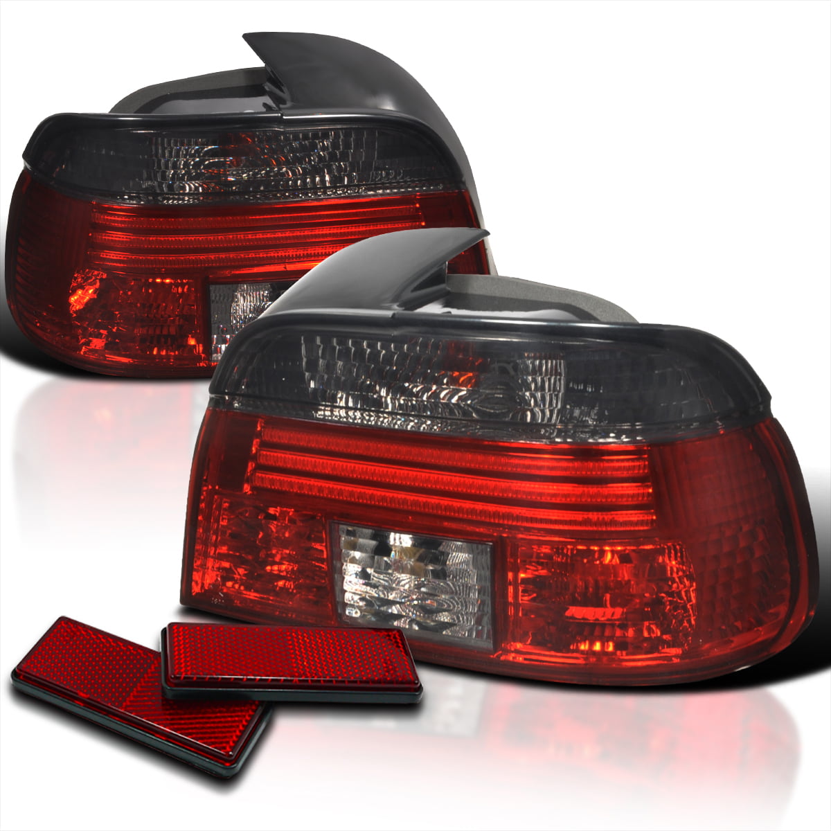 Clear Glass Rear Light Tail Light Set BMW E30 3 Touring Black Red Smoke