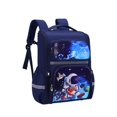 thumbnail image 5 of Mochila escolar integrada de gran capacidad para estudiantes de primaria, mochila para niños con diseño de sirena y astronauta, 5 of 5