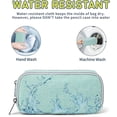 thumbnail image 4 of Della Gao Big Capacity Pencil Case, Durable Nylon Pencil Bag Aesthetic Pencil Pouch Travel Simple Stationery Bag Office Organizer Pen Bag for Women and Men - Green, 4 of 6