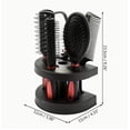 thumbnail image 3 of 5pcs Unisex Professional Hair Styling Set - Scalp Massage Brush, Detangling Brushes, Airbag Comb & Makeup Mirror for All Hair Types, 3 of 8