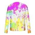 thumbnail image 4 of Awdenio Mens Crewneck Sweatshirts Tie Dye Print Graphic T Shirt Long Sleeve Spring T-Shirt Novelty Casual Tee, 4 of 5