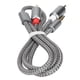thumbnail image 2 of Adaptador de audio Cable auxiliar Estéreo sin pérdidas Blindado 3,5 mm a 2RCA Cable divisor de audio para computadoras portátiles y de escritorio, 2 of 5