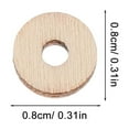 thumbnail image 3 of WEUVEB DIY Beige Bear Joints Wooden Metal Rotatable for Crafts 10Set, 3 of 8