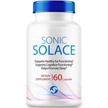 Sonic Solace - Advanced Ear Support, Natural Formula to Promote Inner Ear Health, Tinnitus Supplement for Ringing, Official Auditory Pills, SonicSolace Reviews (60 Capsules)