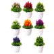 thumbnail image 4 of 8 piezas de plantas de simulación en maceta, plantas verdes, bonsái, plantas decorativas para el hogar, bonsái de escritorio, flores de plástico, bonsái, 4 of 5