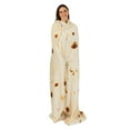 thumbnail image 3 of PAVILIA Burrito Tortilla Blanket, Double Sided Taco Flour Wrap Novelty Throw for Adult Kid Teen, Realistic Food Blanket, Funny Gag Gift for Birthday, Beige Flour 70in, 3 of 9