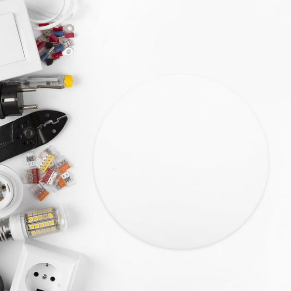 SOPOTUTU Modern Round Acrylic Light Diffuser Panel for Soft Lighting and Glare Reduction in Home and Office Spaces