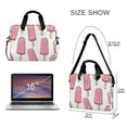 thumbnail image 3 of FORMRS 16" Laptop Sleeve Bag Carrying Case with Handle Travel Shoulder Briefcase, Pink Ice Cream, 3 of 8