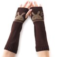 thumbnail image 1 of Winter Arm Sleeves Rabbit Cute Elastic Unisex Thumb Hole Arm Warmers Arm Covers, 1 of 10