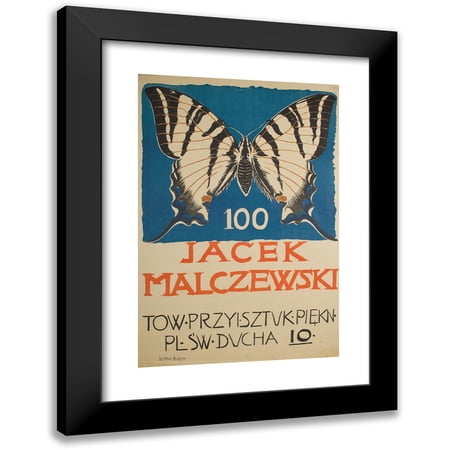 Stanislaw Debicki 11x14 Black Modern Framed Museum Art Print Titled - Jacek Malczewski. Society of Friends of Fine Arts (1903)