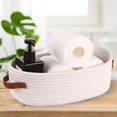 thumbnail image 3 of Yvsxxv Woven Storage Basket With Double Handles Cotton Rope Basket Toy Storage Organizer for Living Room Baby Nursery Drawer, 3 of 7