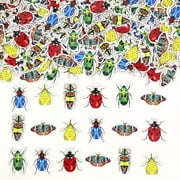 200 PCS Insects Party Supplies Insects Confetti Insects Party Decorations Insects Birthday Party Decorations Insects Cut Outs with Bug Butterfly Beetles Ladybug Insects Baby Shower Supplies