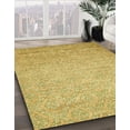thumbnail image 2 of Ahgly Company Indoor Square Abstract Bold Yellow Abstract Area Rugs, 5' Square, 2 of 6