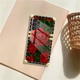 thumbnail image 7 of FKBRCL4U Compatible with Samsung Galaxy A32 4G Case, Vector Red Rose Green Leaf Luxury Golden Decoration for Girl Women Soft TPU Shockproof Protective Hard PC Back, 7 of 7