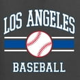 thumbnail image 6 of Wild Bobby City of Los Angeles LA Baseball Fantasy Fan Sports Unisex Crewneck Sweatshirt, Charcoal, Large, 6 of 6