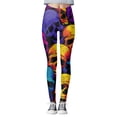 thumbnail image 3 of Halloween Leggings for Women Elastic High Waist Slim Fit Funny Spooky Print Lifting Tights Pants Workout Yoga Pants, 3 of 5