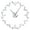 Silver, variant on Flying Hawks Silhouette Frameless Wall Clock Stickers, DIY Modern Decorative Clocks for Living Room, Bedroom, Office - Easy to Install, Large 3D Clock Design (Silver,27in)