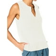 thumbnail image 3 of Sleeveless Women Solid Color V-Neck Knit Vest Sweater, 3 of 5