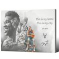 thumbnail image 1 of Póster enmarcado MENKARWHY de Giannis Antetokounmpo firmado, 1 of 6