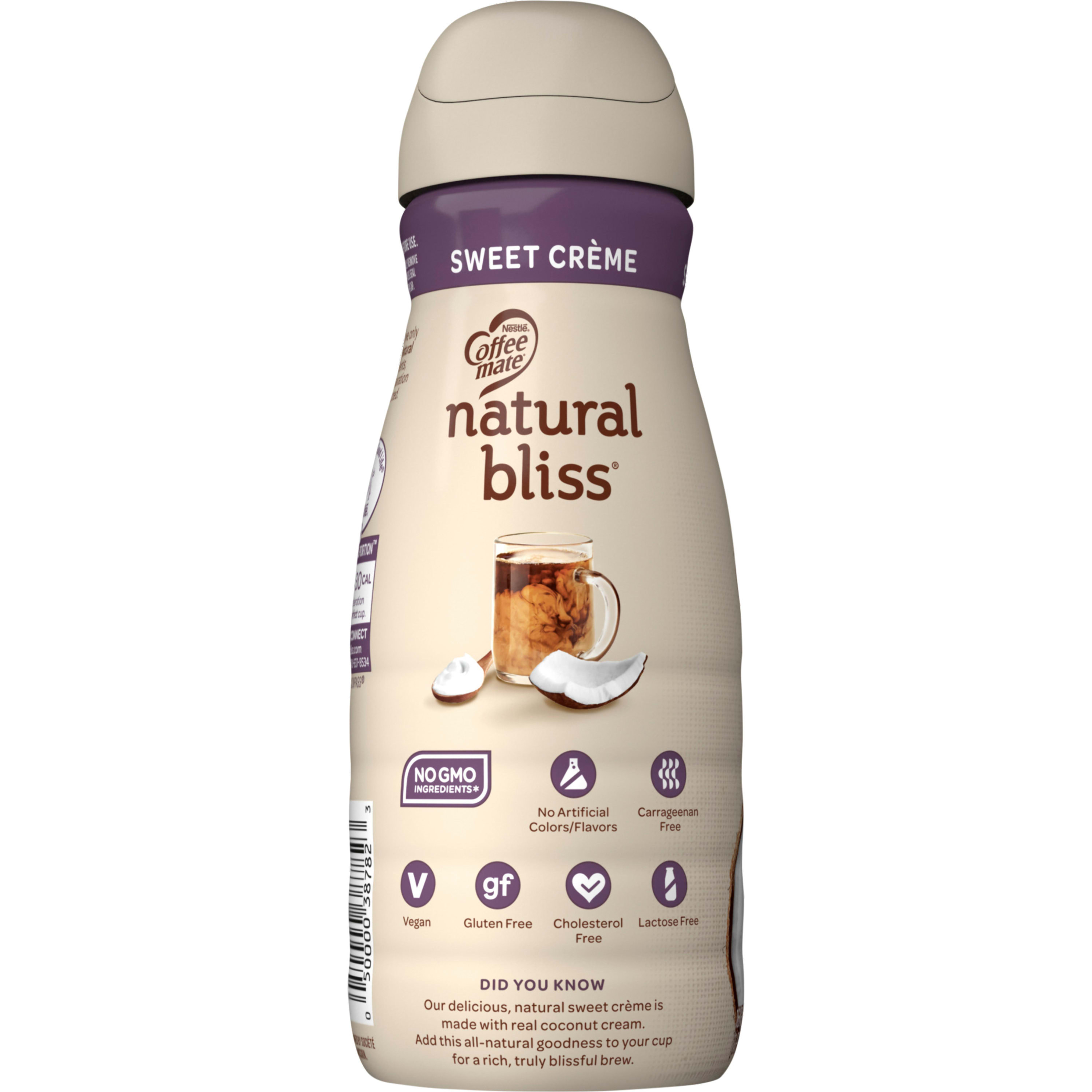 Nestle Coffee Mate Natural Bliss Sweet Creme Coconut Milk Liquid Coffee Creamer, 16 fl oz - image 3 of 10
