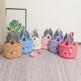 thumbnail image 7 of Plush Easter Bunny Basket Rabbit Buckets with Long Ear for Kids Easter Tote Bags for Party Decorations Candy Gifts Bags, 7 of 7