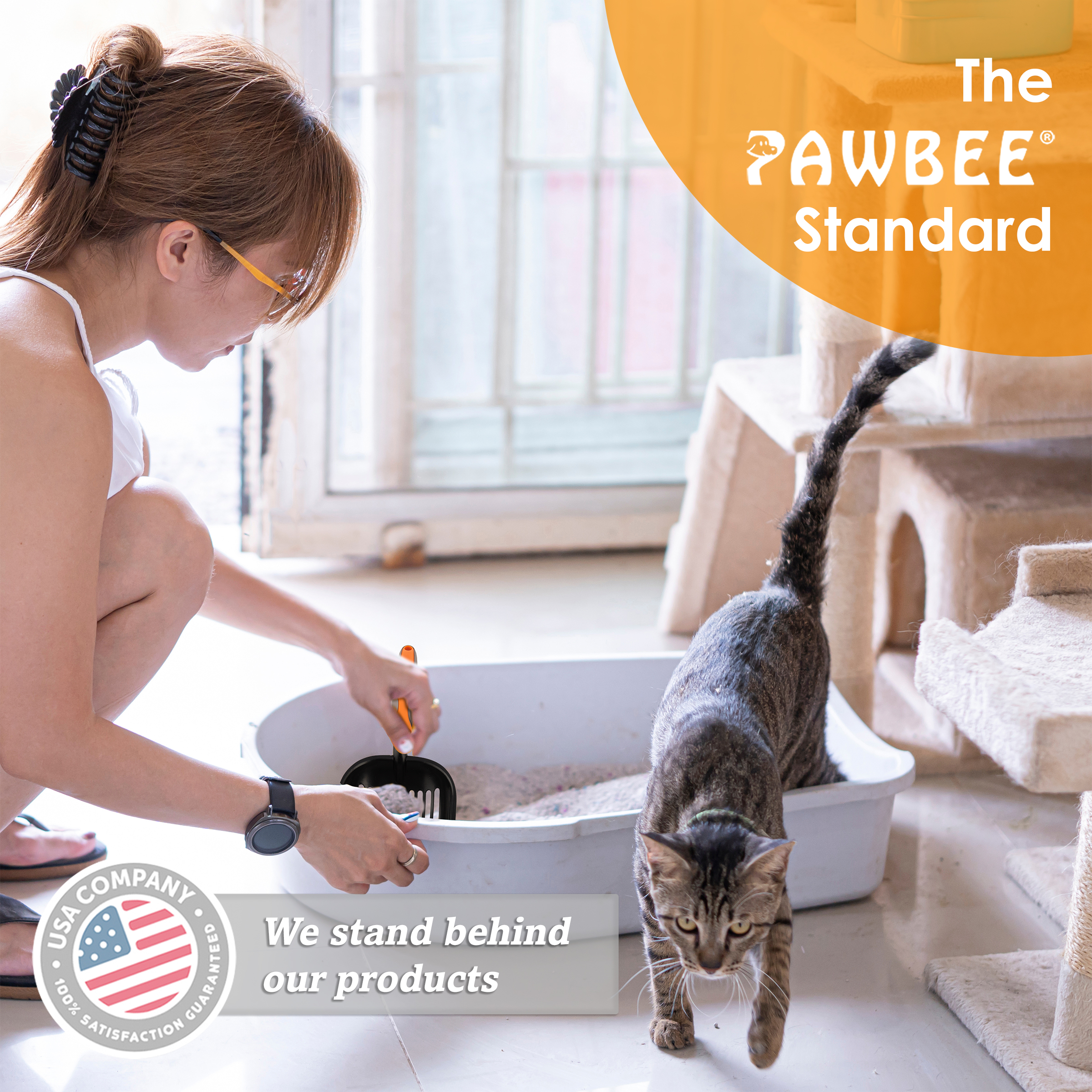 Pawbee Cat Litter Scooper with Non-Slip Handle photo 2