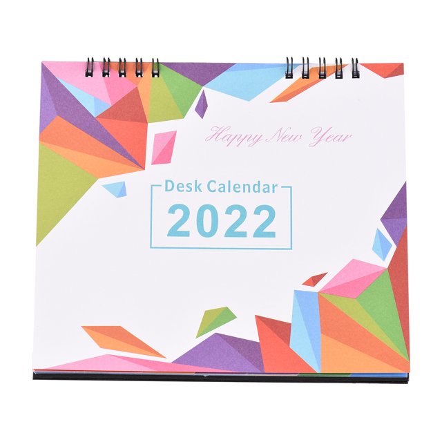 Calendario de escritorio 2022 Planificador de calendario mensual diario de pie