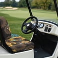 thumbnail image 3 of Garronmavis Green Leopard Sunflower Universal Fit Golf Cart Seat Covers for Sun Protection Breathable Summer Accessiores for Interior Split Backrest Front Seat Cover, 3 of 6