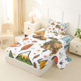 thumbnail image 2 of Erosebridal Happy Camping Kawaii Bear Twin Sheet Sets 3pcs for Kids Teens,Boys Girls Adventure Accessories Bedding,Lightweight Room Decor, 2 of 5