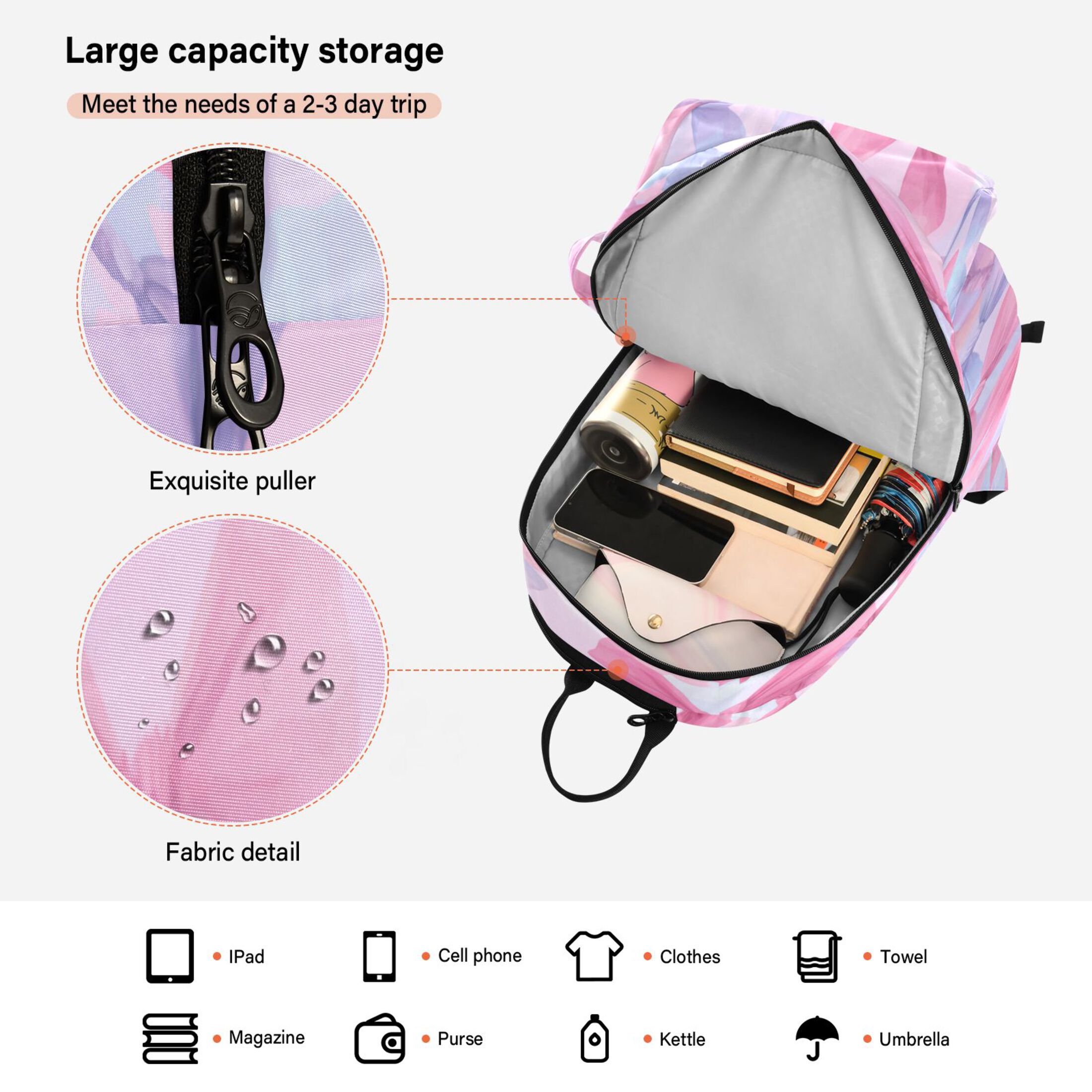 2 Racquet Holder Tennis Backpack Tennis Racket Covers Gym Bags Colorful Bows