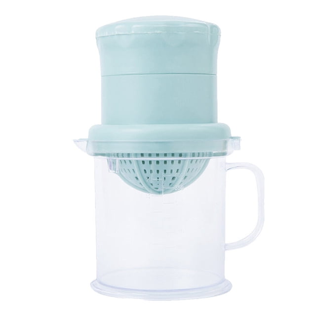 Kitchen Simple Fruit Squeezer Multi-function Hand Pressure Fruit and Vegetable Juicer Mini Fruit Squeezing Machine Convenient Kitchen Tool Accessories (Blue)
