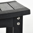 thumbnail image 6 of DWVO Poly Lumber Shower Bench and Chair with Free Soap Dish, Waterproof Bamboo Shower Seat Bench with Shelf, Wooden Bathroom Seat Stool Spa Bath Organizer - Black, 6 of 9