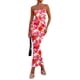 thumbnail image 1 of Vestido largo Prettygarden para mujer 2025 con estampado floral acanalado, 1 of 9
