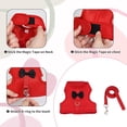 thumbnail image 2 of HeeHom Christmas Bunny Harness Leash Set - Soft Mesh Vest for Rabbits Kittens Ferrets Small Pets - Adjustable Escape-Proof Design, 2 of 6