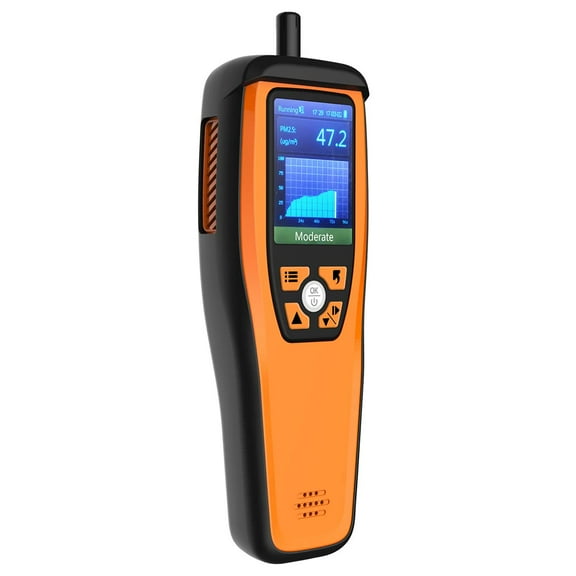Temtop Advanced Air Quality Monitor for CO2, PM2.5, PM10, with Audio Alarm, Temp & Humidity Insights, Plus Data Export for In-depth Analysis, M2000C 2ND