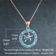 thumbnail image 3 of Collar para mujer, joyería para mujer, joyería para mujer 2022, collar de tortuga circular de moda, rosa Phnom Penh azul cielo para mujer, colgante de regalo maravilloso., 3 of 5