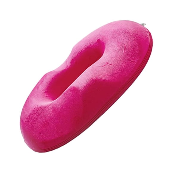 Injueey Cojín de cadera, protección de vértebras de cola, alivio de presión transpirable, cojín de asiento para mujer embarazada Decoración del hogar Rosa de terciopelo de cristal estilo de mujer