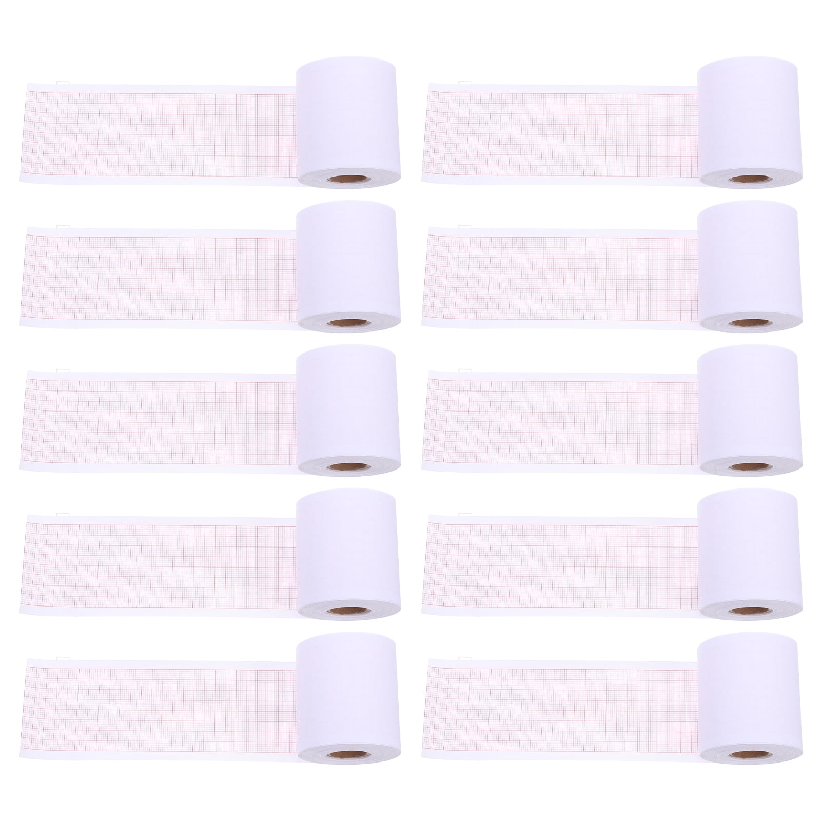 10 Rolls EKG Paper: ECG Chart Paper ECG Roll Single Channel - Thermal Chart for Recording High Precision - Electrocardiographs Supplies
