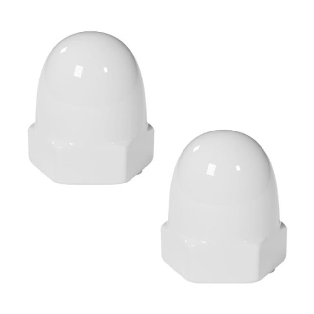 2 tapas de cerámica para pernos de inodoro, fáciles de instalar, decorativas y útiles, para suelo del inodoro, decoración para baño. Blanco