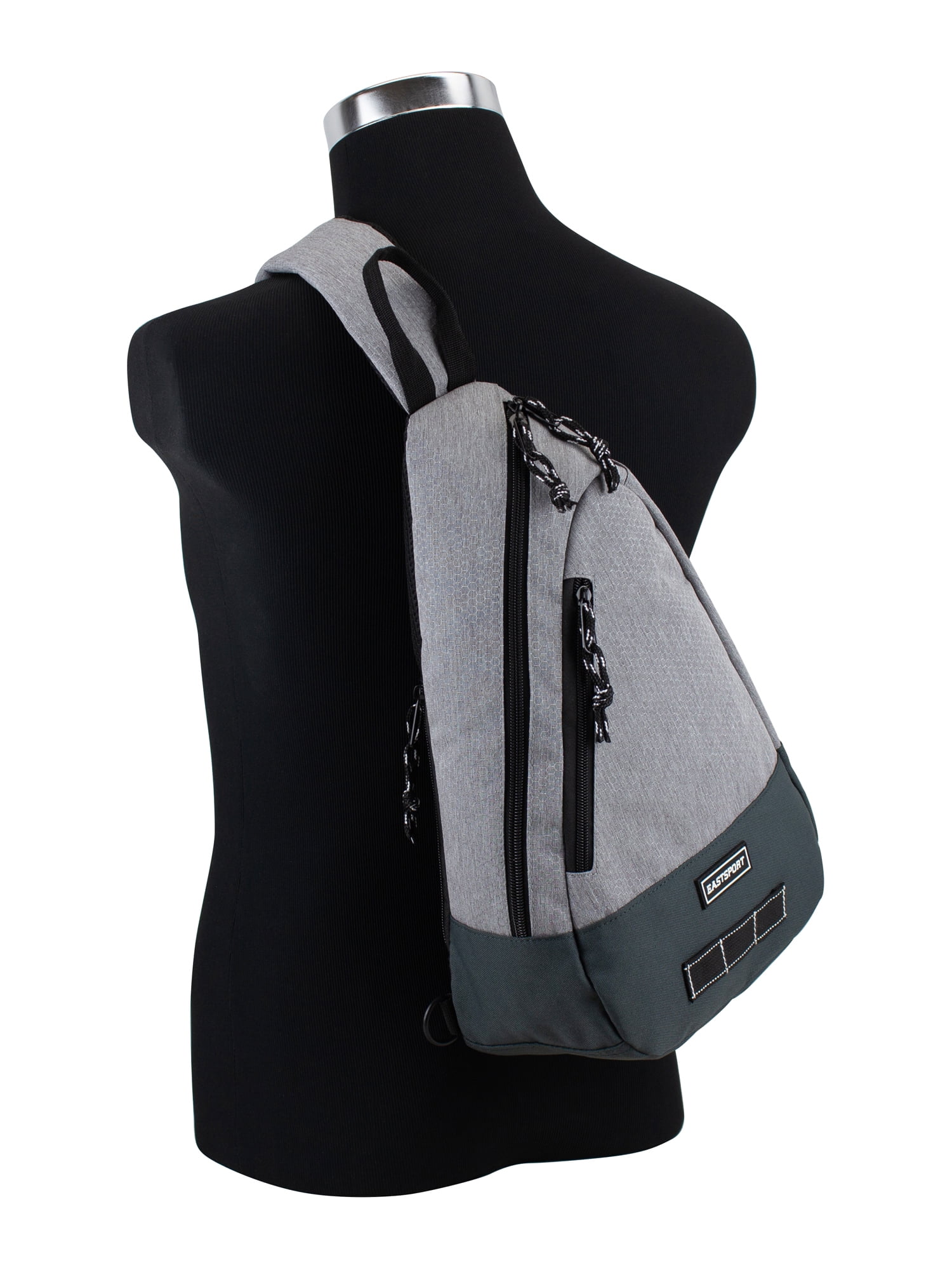 Eastsport Range Ergo Sling Backpack, Grey Honeycomb