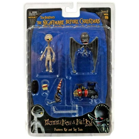 NECA The Nightmare Before Christmas Series 4 Mummy Boy Bat Kid Action Figure Set