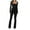 Black, variant on Penkiiy Jumpsuits for Women Fashion Women CasualBackless Bandage Long Sleeve Jumpsuit Solid Jumpsuits Wide Leg Pant White L Jumpsuits