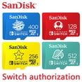 thumbnail image 2 of SanDisk-tarjeta de memoria microSDXC para Nintendo Switch, 64GB, 128GB, 256GB, 400GB, 512GB, tarjeta TF de hasta 100 MB/s, tarjeta Flash de lectura Fivean unisex, 2 of 2