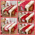 thumbnail image 2 of Camino de mesa navideño de Papá Noel, árbol de Navidad, muñeco de nieve, bandera de mesa, decoración navideña para el hogar, Año Nuevo 2024 2025, 2 of 5