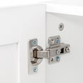 thumbnail image 5 of Wall Cabinet with Panel Doors, Stackable Wall Mounted Storage Cabinet, White Bathroom Cabinet, Pantry Cabinet with Adjustable Shelf,(11.81*31.5*29.92)inch, 5 of 8