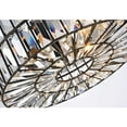 thumbnail image 5 of The Lighting Store Justina 3-Light Antique Black Crystal Glass Prism Pendant Chandelier, 5 of 5